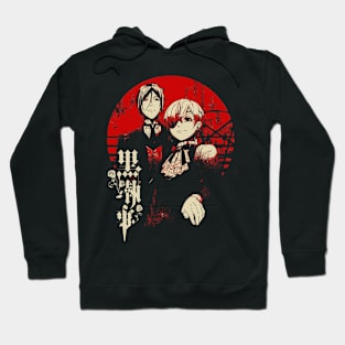 Black butler Sebastian michaelis  Ciel phantomhive Vintage Hoodie